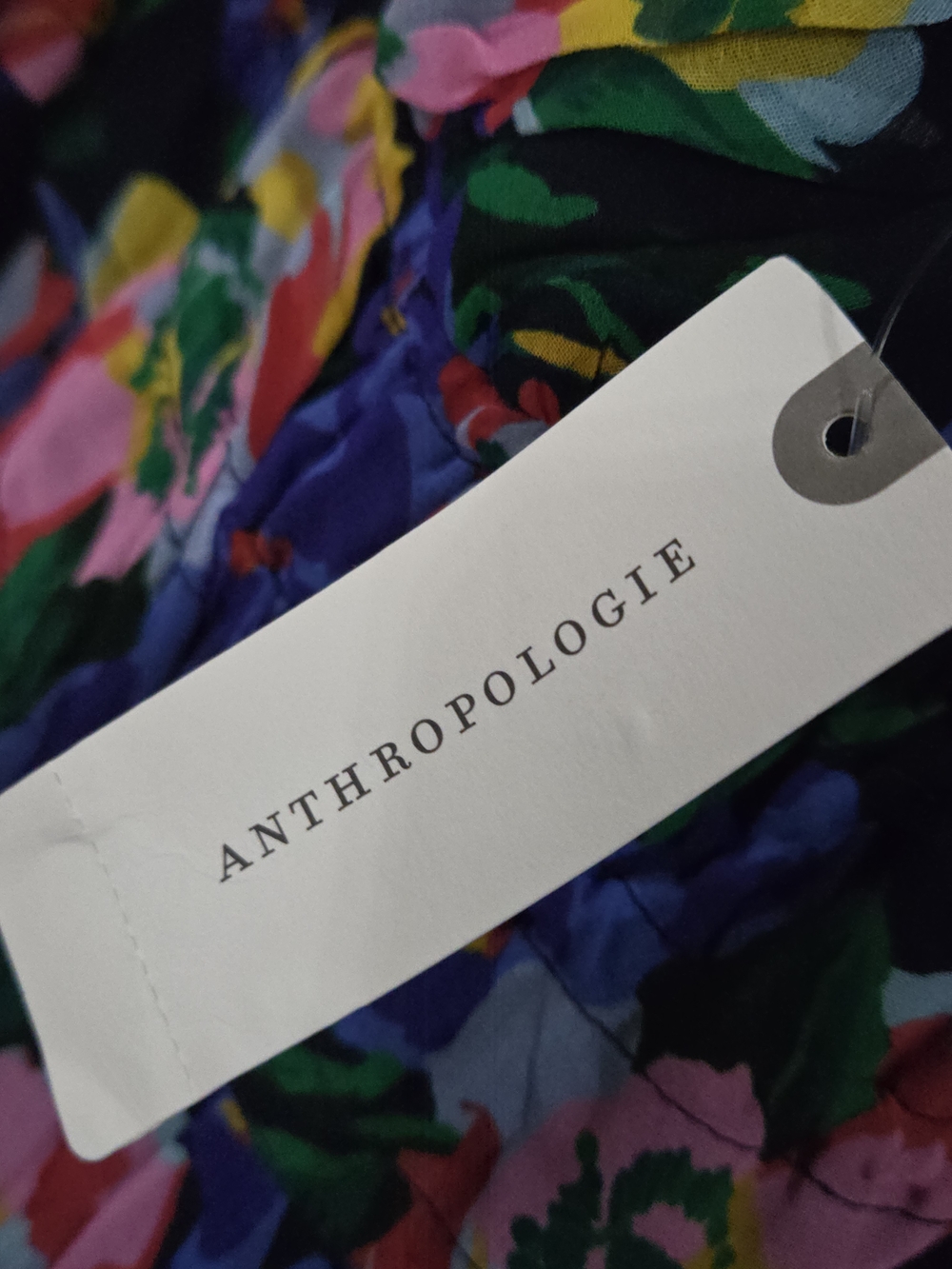 Anthropologie Sz M The Somerset Strapless Maxi Dress Floral Tiered Chiffon - Picture 2 of 9